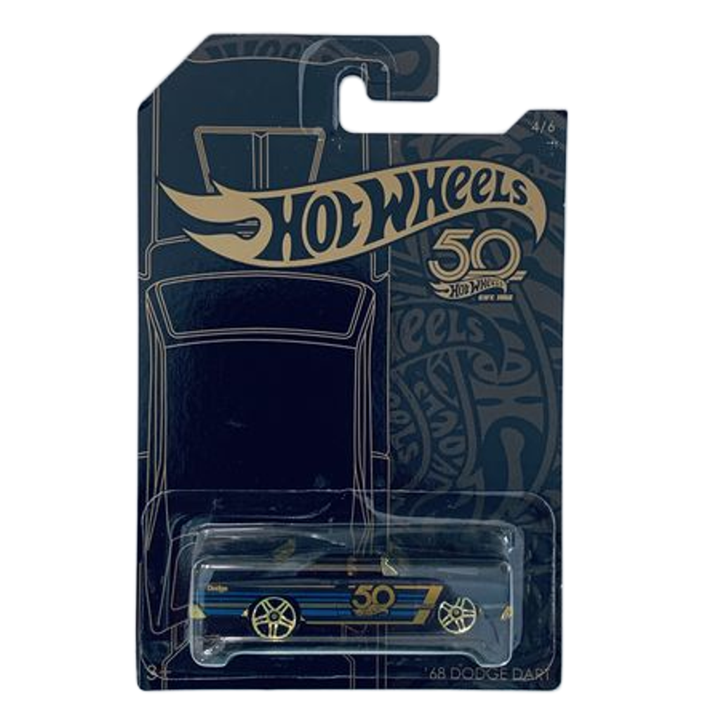 Hot Wheels 50th Anniversary Black & Gold '68 Dodge Dart