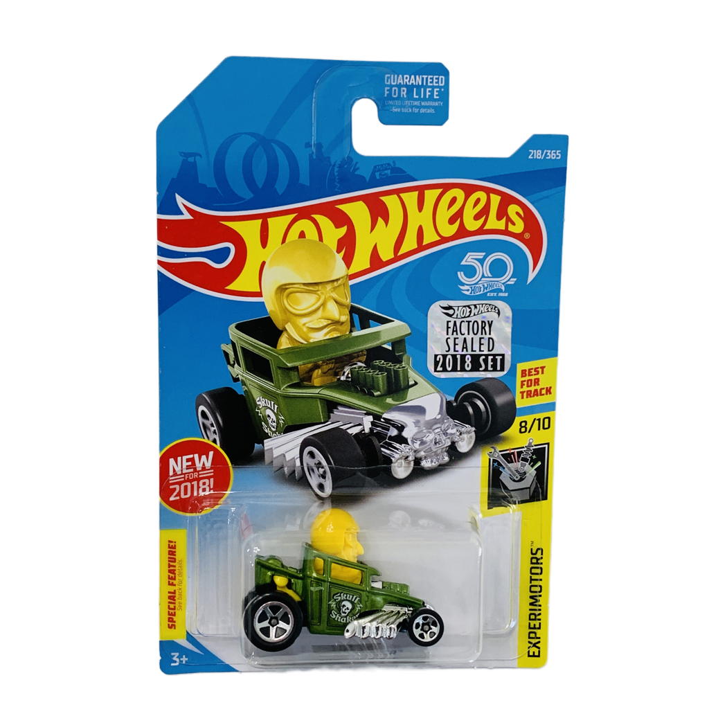 Hot Wheels 2018 Factory Set #218 Skull Shaker - Green