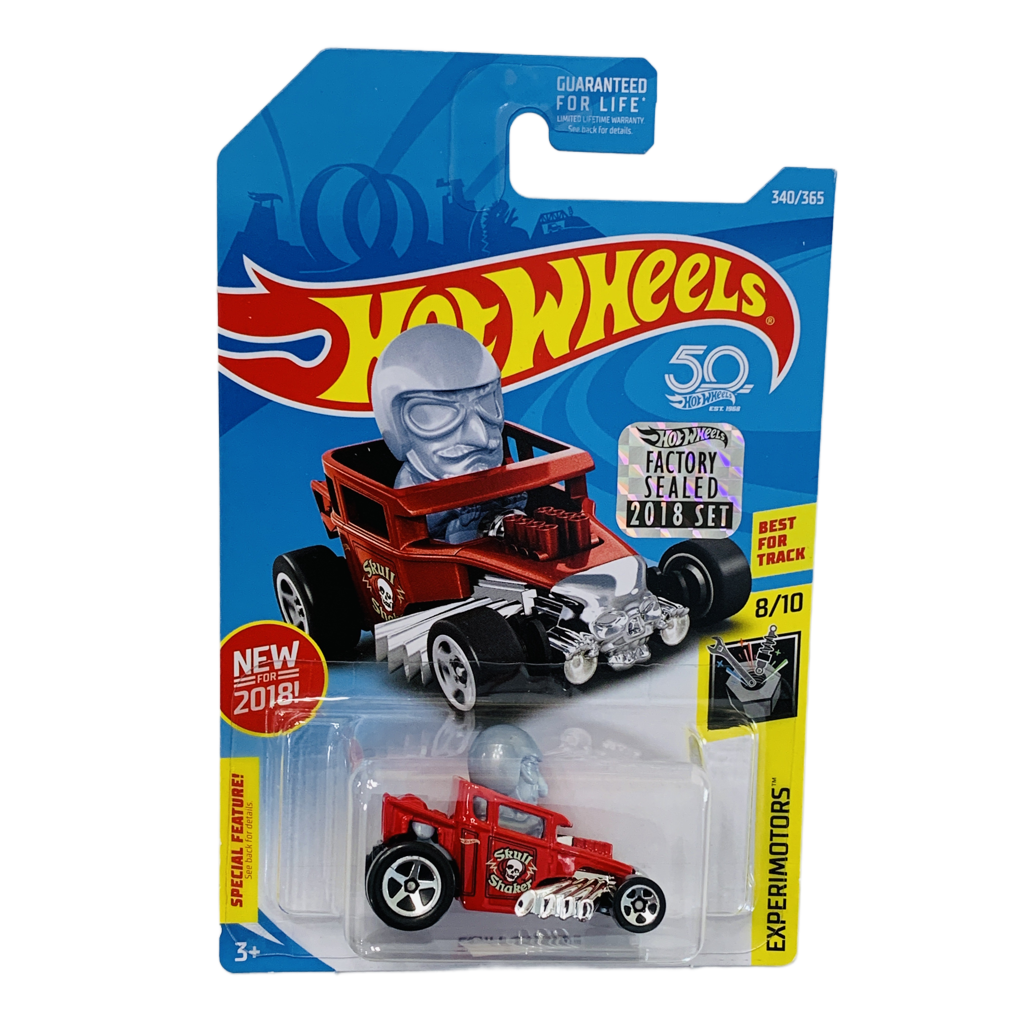 Hot Wheels 2018 Factory Set #340 Skull Shaker - Red