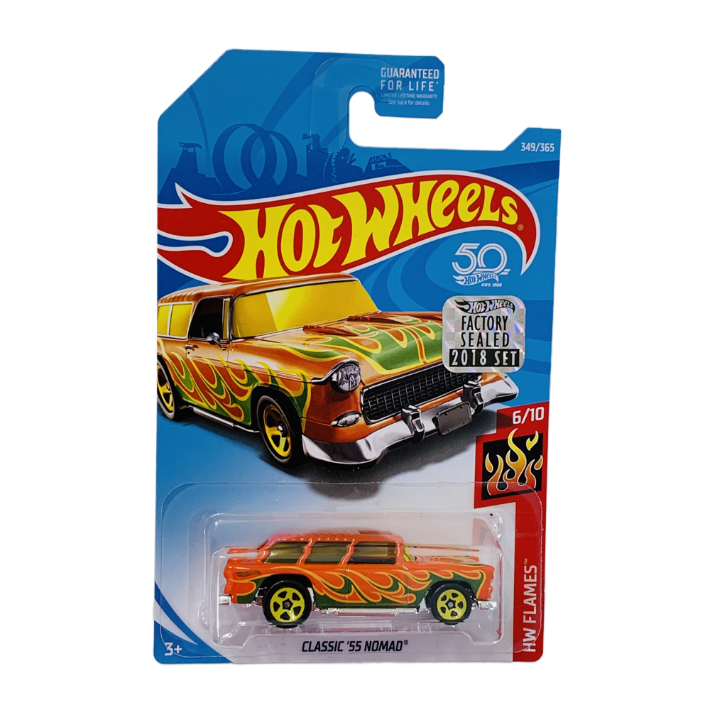 Hot Wheels 2018 Factory Set #349 Classic '55 Nomad - Orange