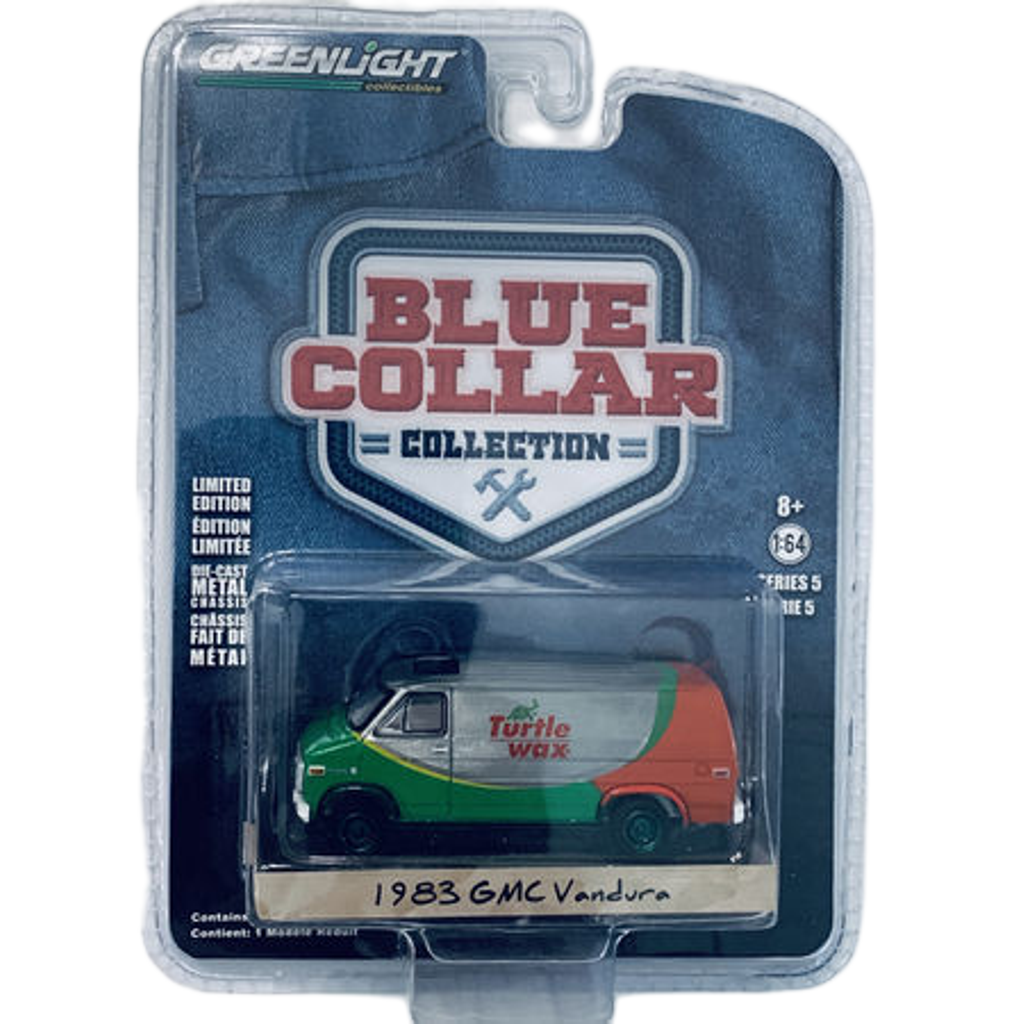 Greenlight Blue Collar Turtle Wax 1983 GMC Vandura Green Machine