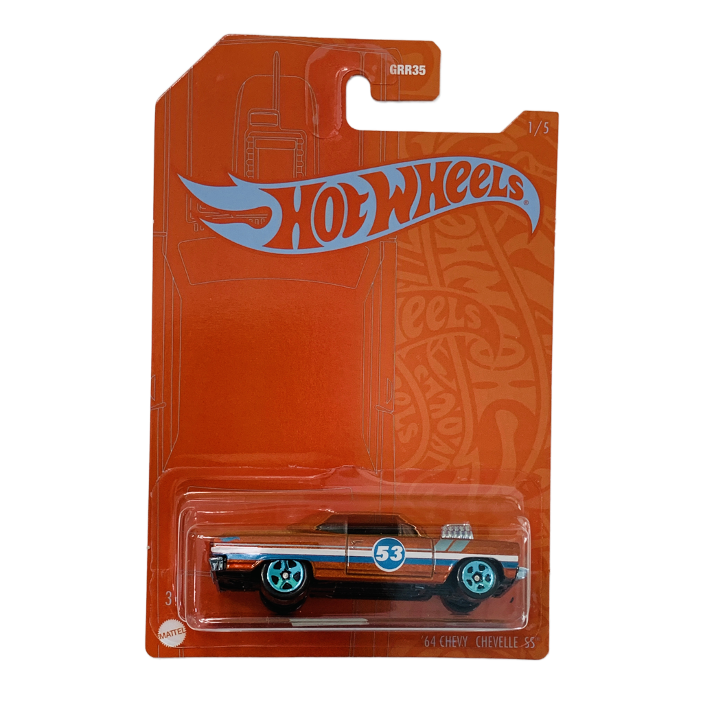 Hot Wheels 53rd Anniversary Orange And Blue '64 Chevy Chevelle SS