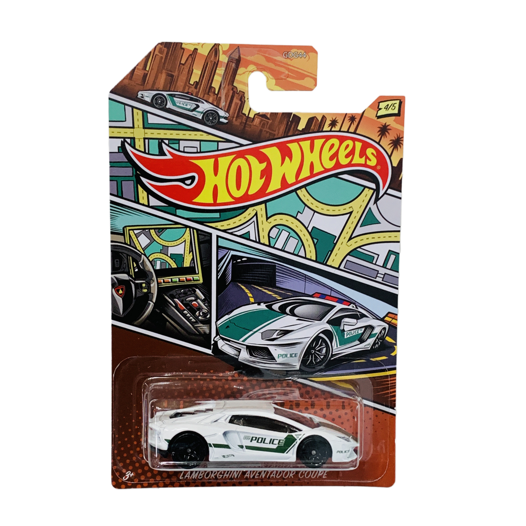 Hot Wheels Police Art Walmart Exclusive Lamborghini Aventador Coupe