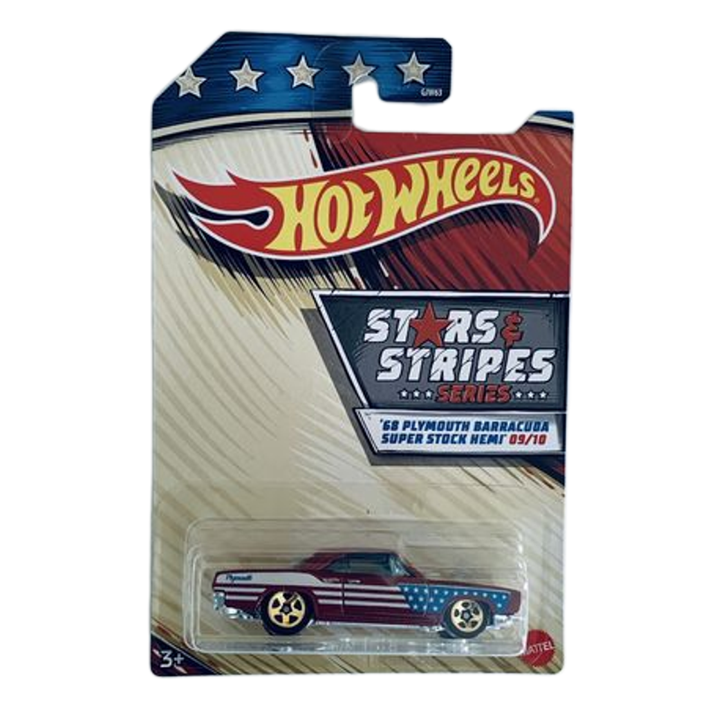 Hot Wheels Stars & Stripes '68 Plymouth Barracuda Super Stock HEMI