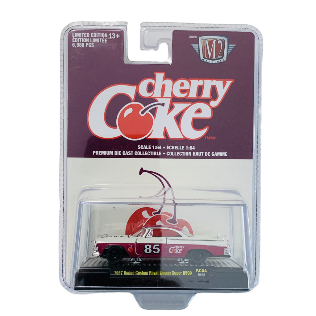 M2 Machines Cherry Coke 1957 Dodge Custom Royal Lancer super D500 RC04