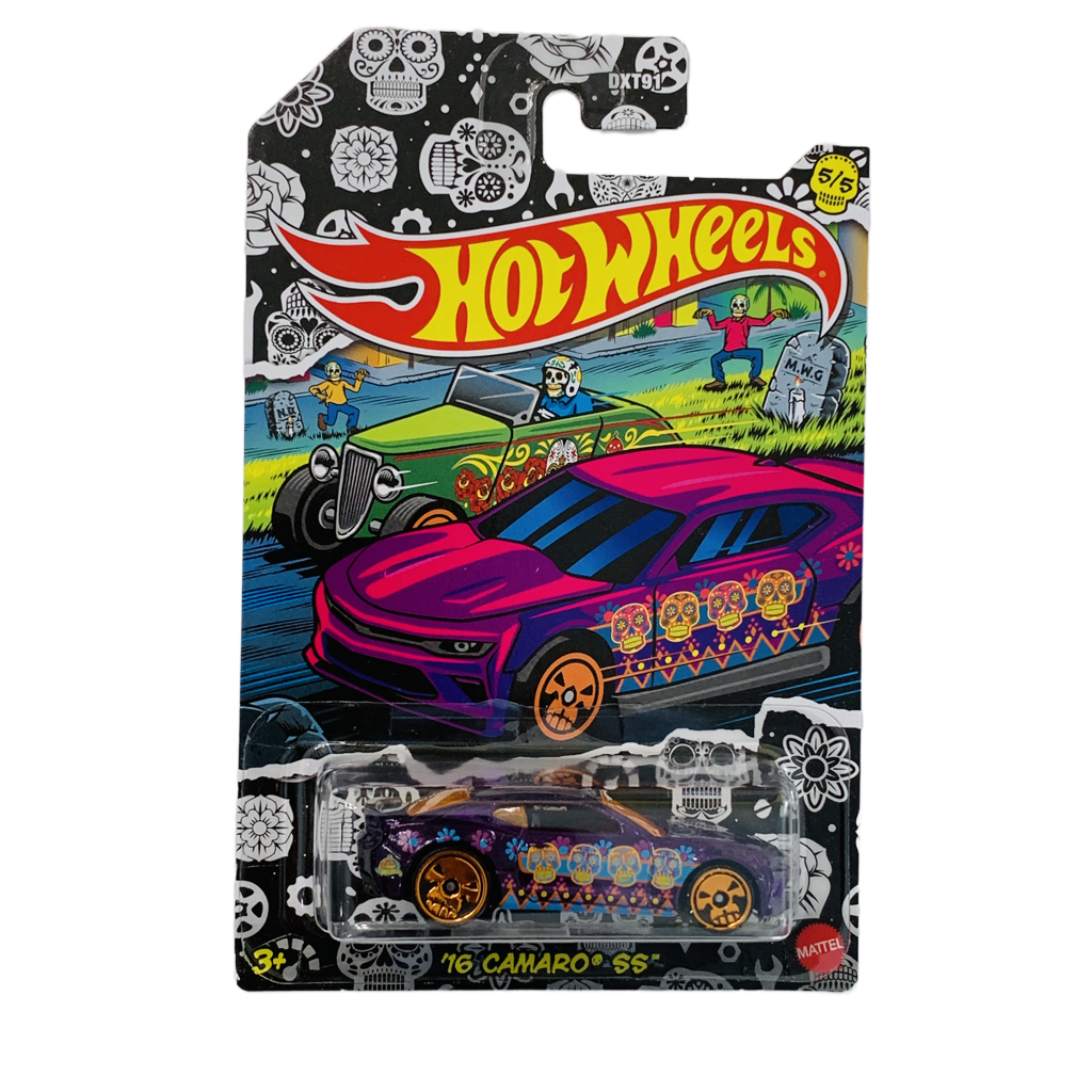 Hot Wheels Halloween Dia De Los Muertos Day Of The Dead '16 Camaro SS