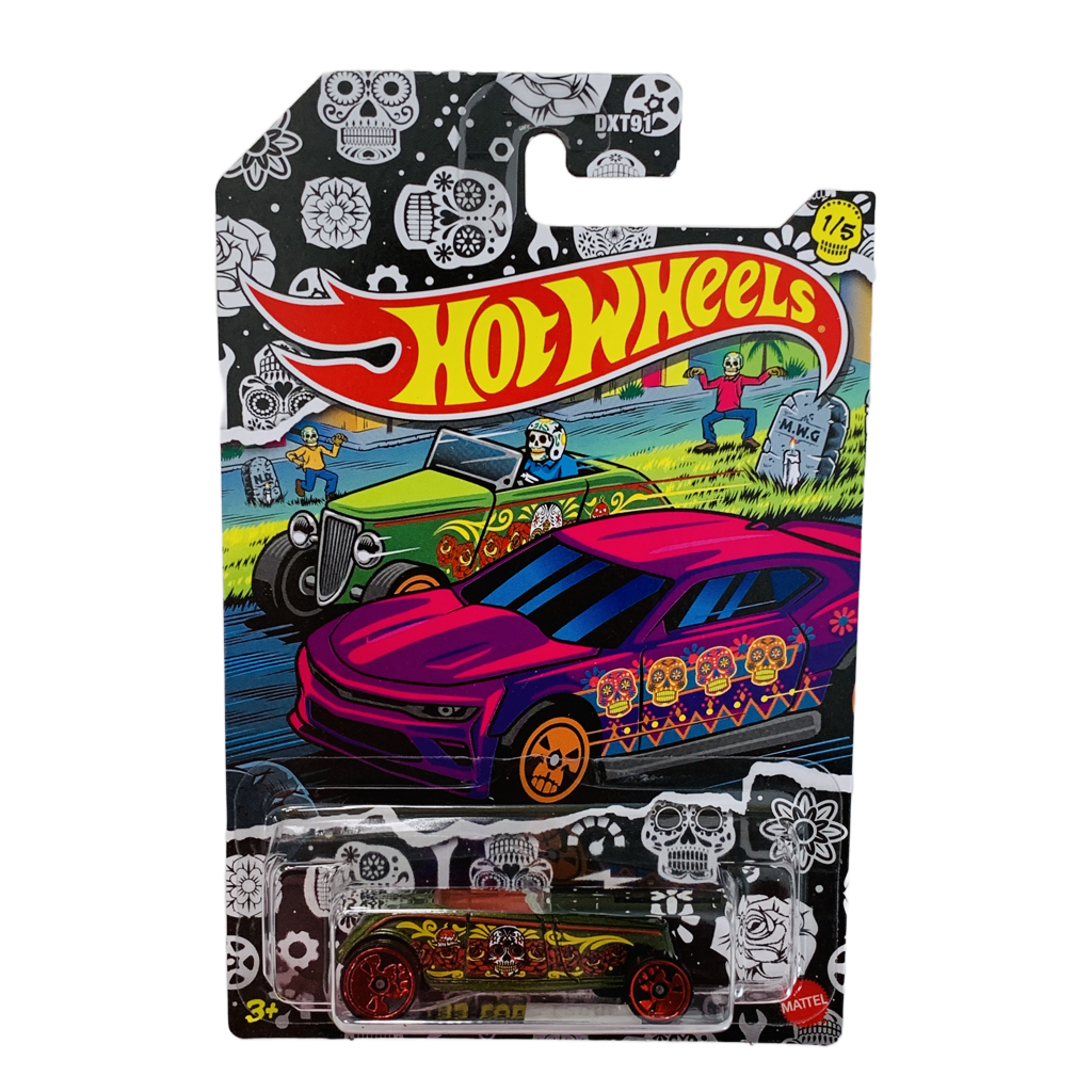 Hot Wheels Halloween Dia De Los Muertos Day Of The Dead '33 Ford Lo Boy