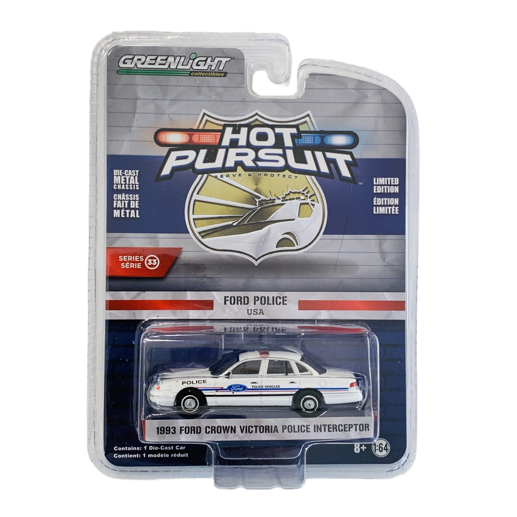 Greenlight Hot Pursuit 1993 Ford Crown Victoria Police Interceptor