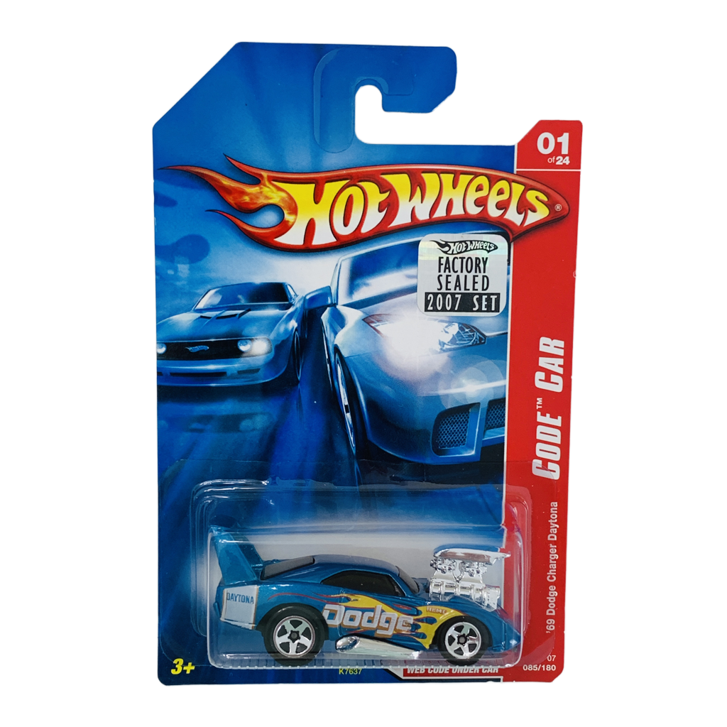 Hot Wheels 2007 Factory Set #085 '69 Dodge Charger Daytona - Blue