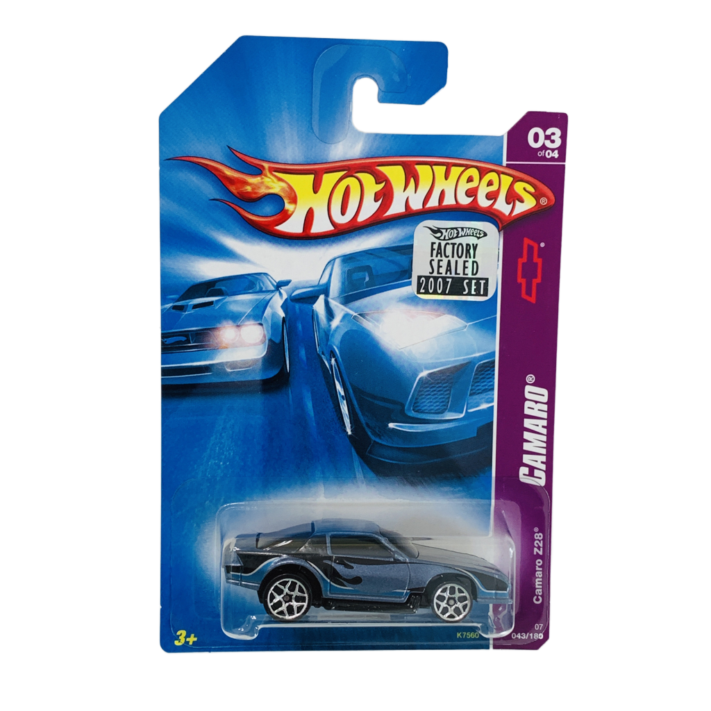 Hot Wheels 2007 Factory Set #044 Camaro Z28 - Blue