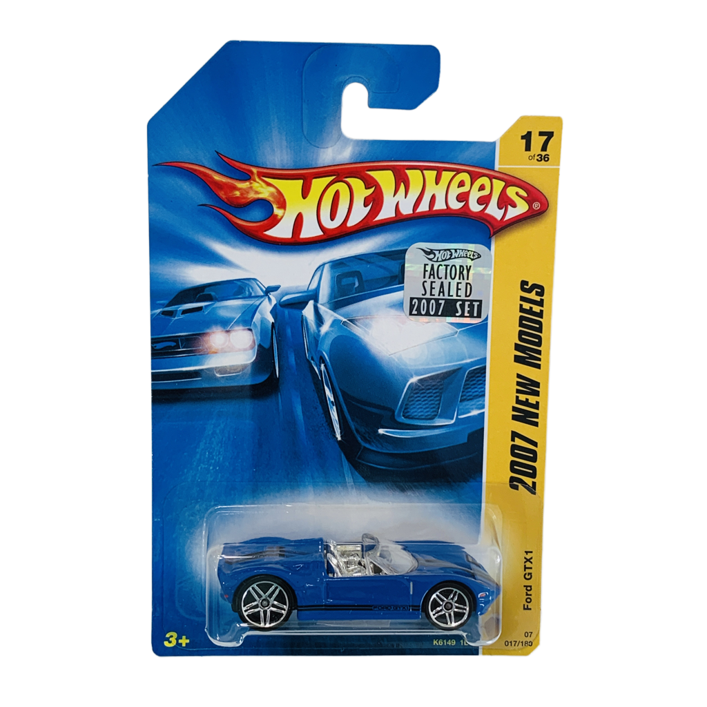 Hot Wheels 2007 Factory Set #017 Ford GTX1 - Blue