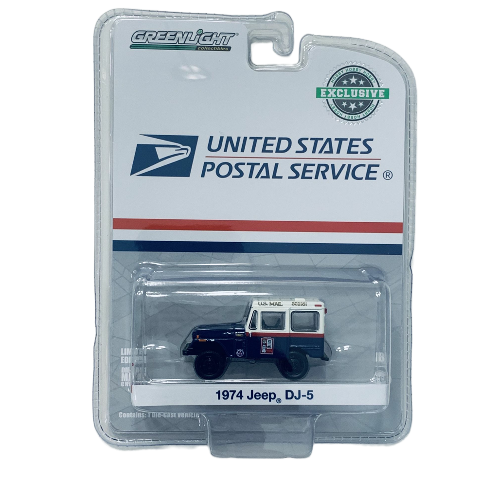 Greenlight Hobby Exclusive USPS 1974 Jeep DJ-5