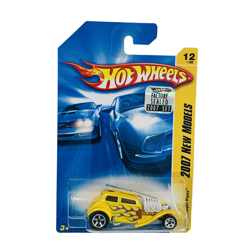 Hot Wheels 2007 Factory Set #012 Straight Pipes - Yellow