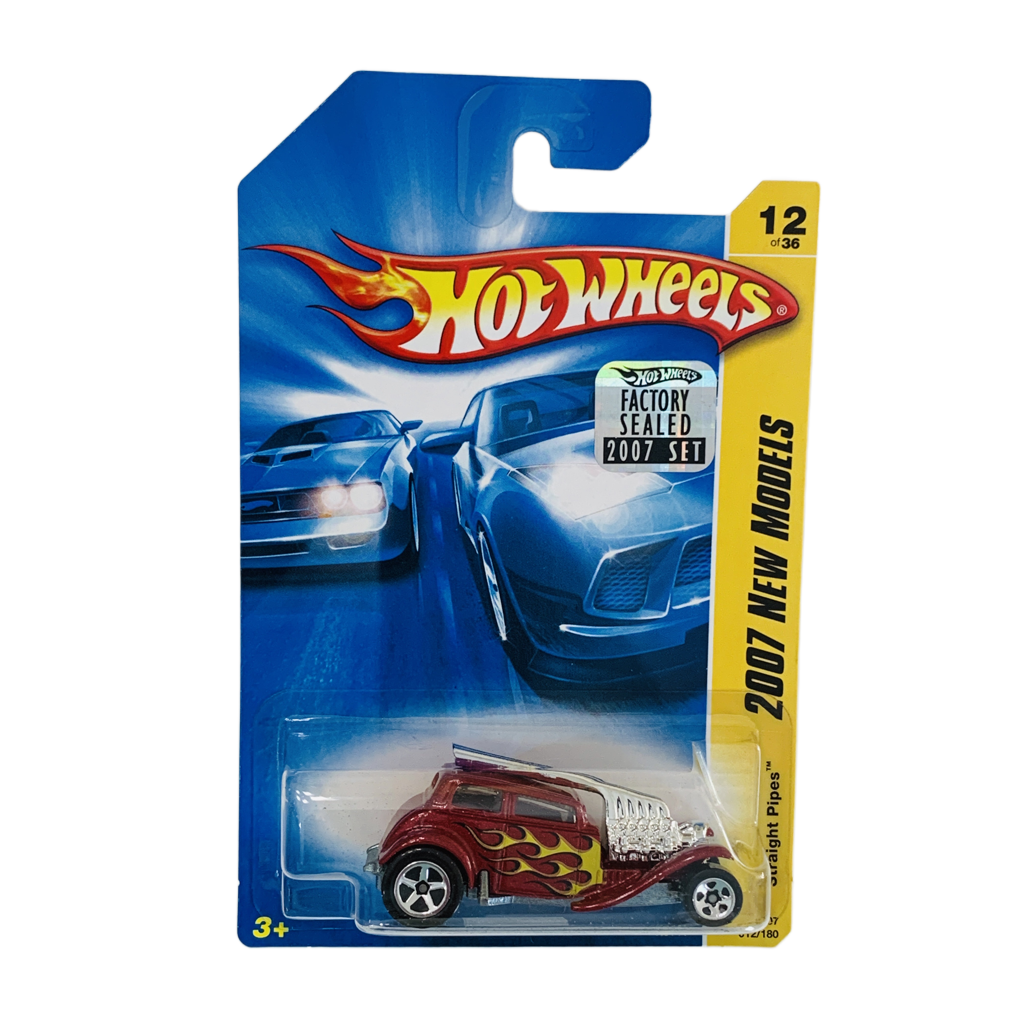 Hot Wheels 2007 Factory Set #012 Straight Pipes - Red