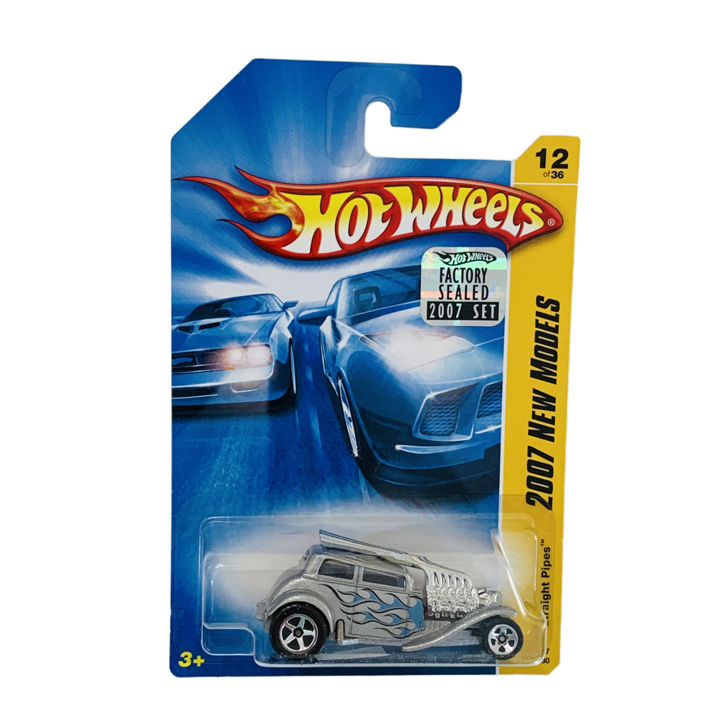 Hot Wheels 2007 Factory Set #012 Straight Pipes - Silver