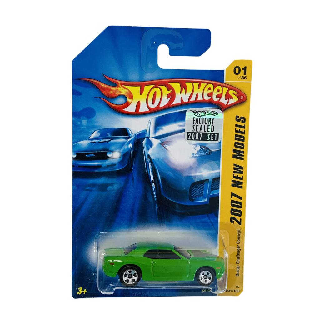 Hot Wheels 2007 Factory Set #001 Dodge Challenger Concept - Green