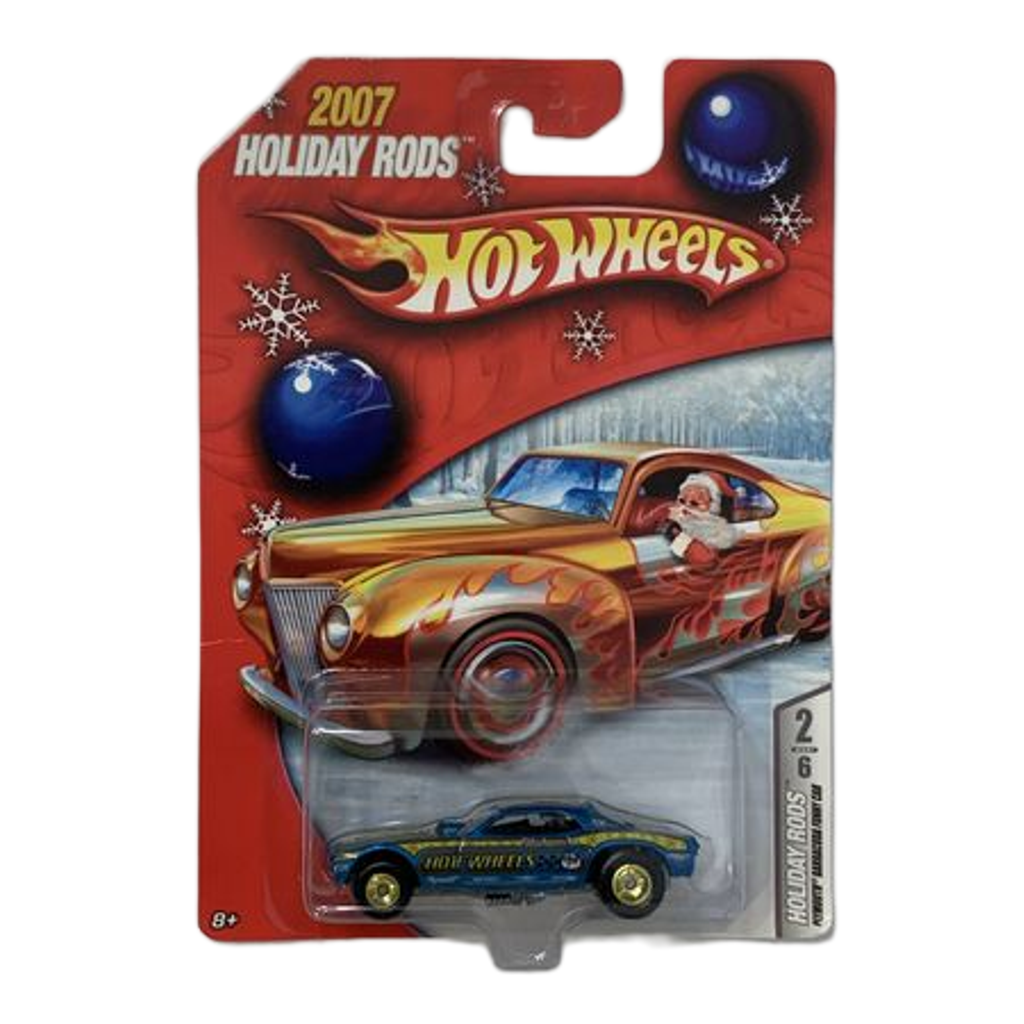 Hot Wheels 2007 Holiday Rods Plymouth Barracuda Funny Car - Blue