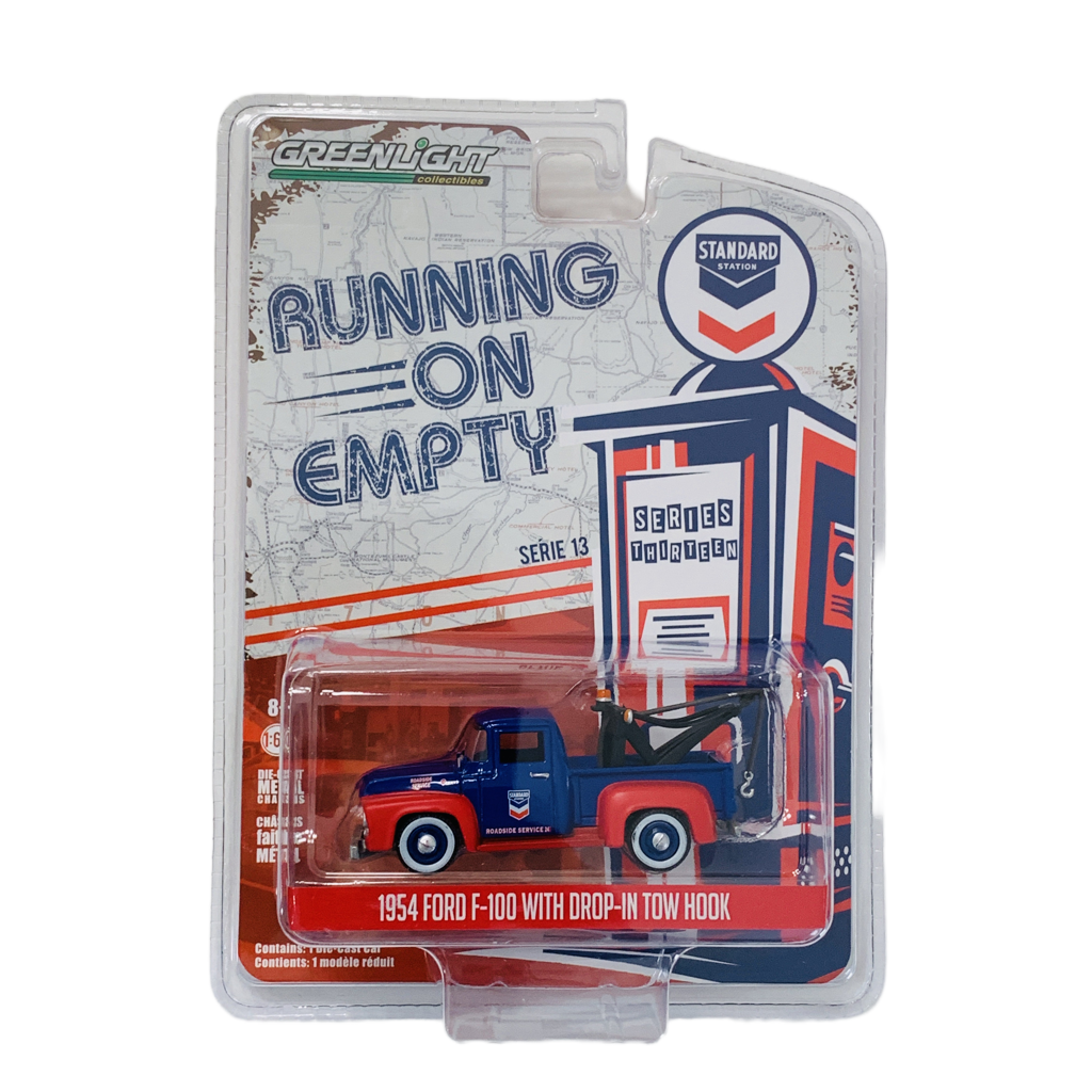 Greenlight Running On Empty Standard Oil 1954 Ford F-100 With Drop-In Tow Hook