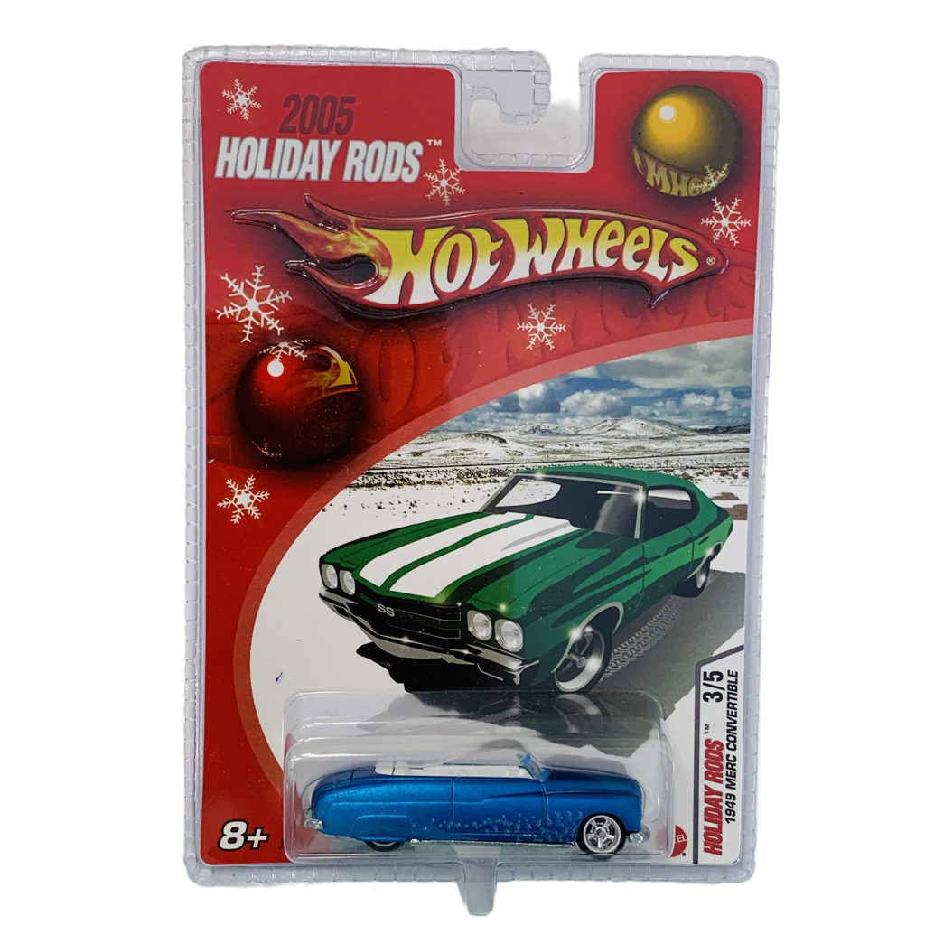 Hot Wheels 2005 Holiday Rods 1949 Merc Convertible - Blue