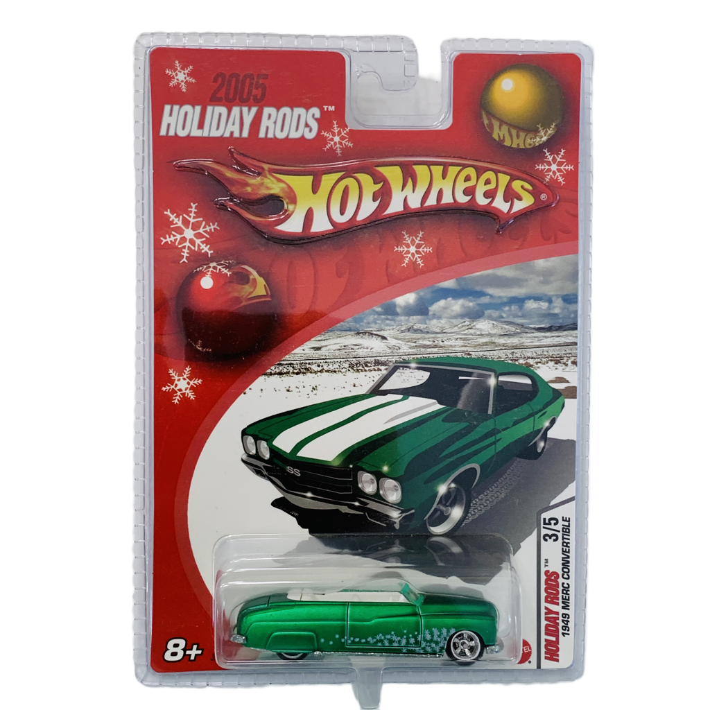 Hot Wheels 2005 Holiday Rods 1949 Merc Convertible - Green