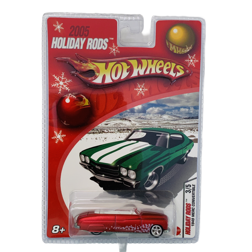 Hot Wheels 2005 Holiday Rods 1949 Merc Convertible - Red