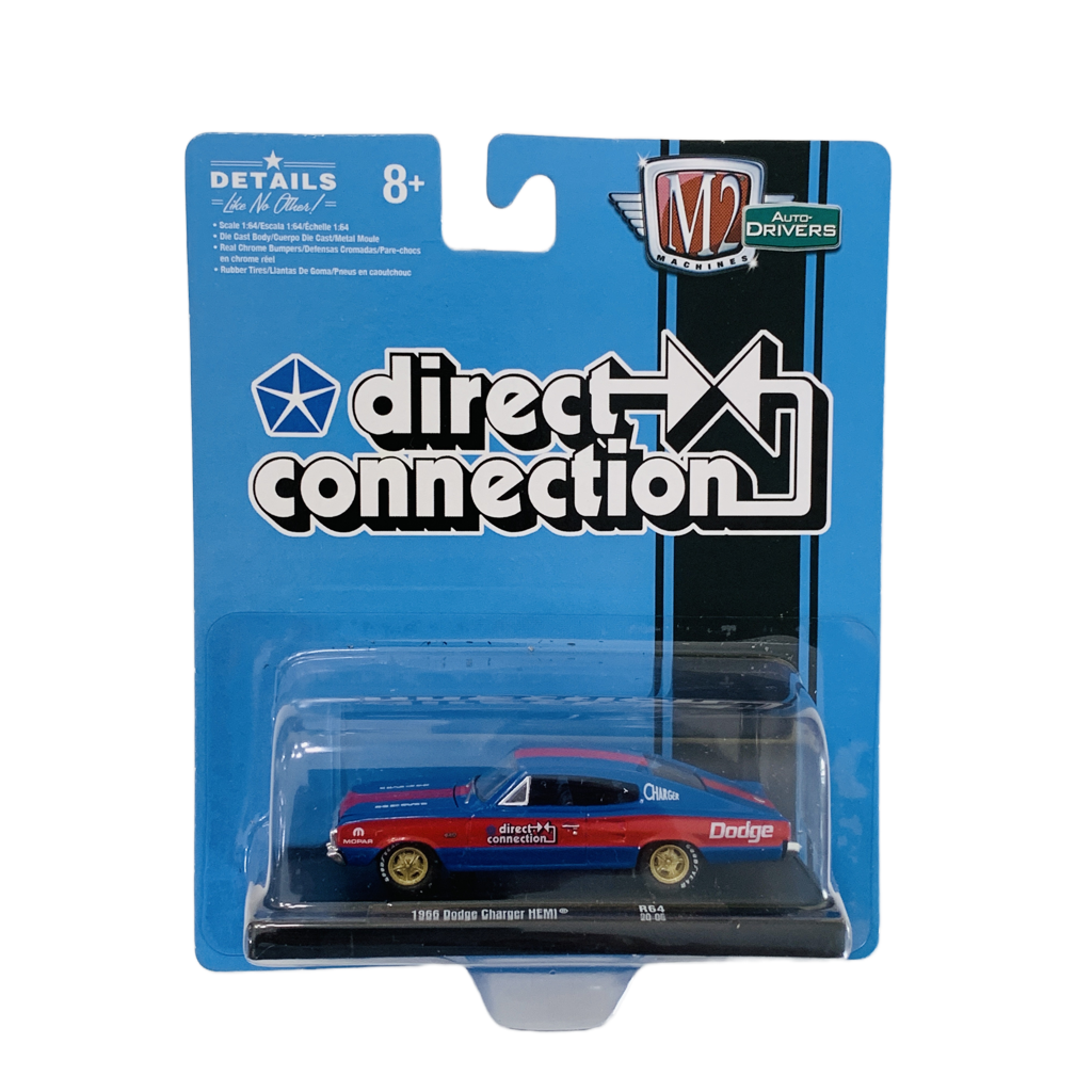 M2 Machines Auto-Drivers Direct Connection 1966 Dodge Charger HEMI R64