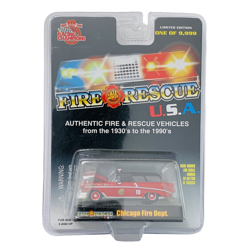 Racing Champions Fire Rescue USA Chicago Fire Department '56 Chevy Nomad