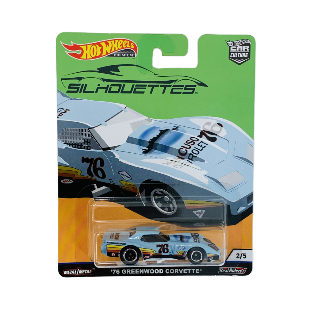 Hot Wheels Premium Silhouettes '76 Greenwood Corvette