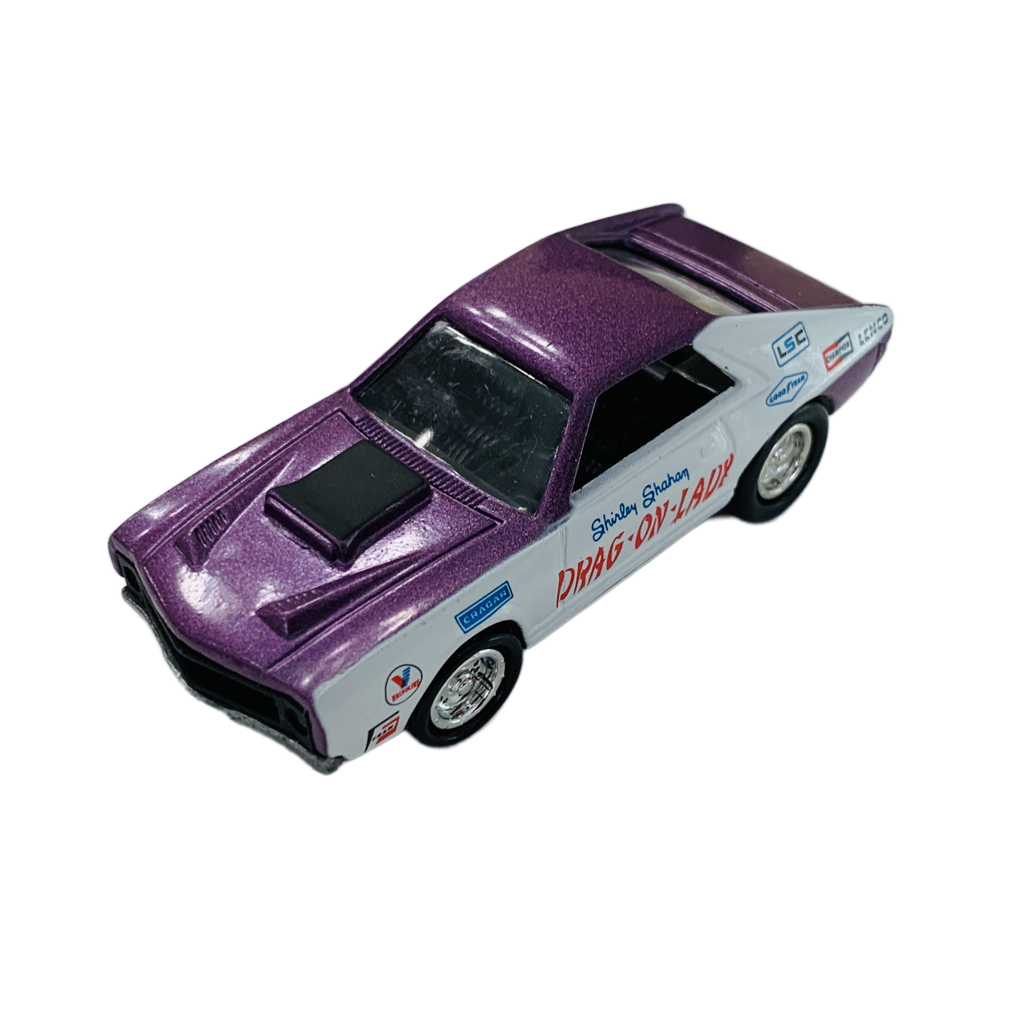 Johnny Lightning Drag-On-Lady Dragster - Purple/White