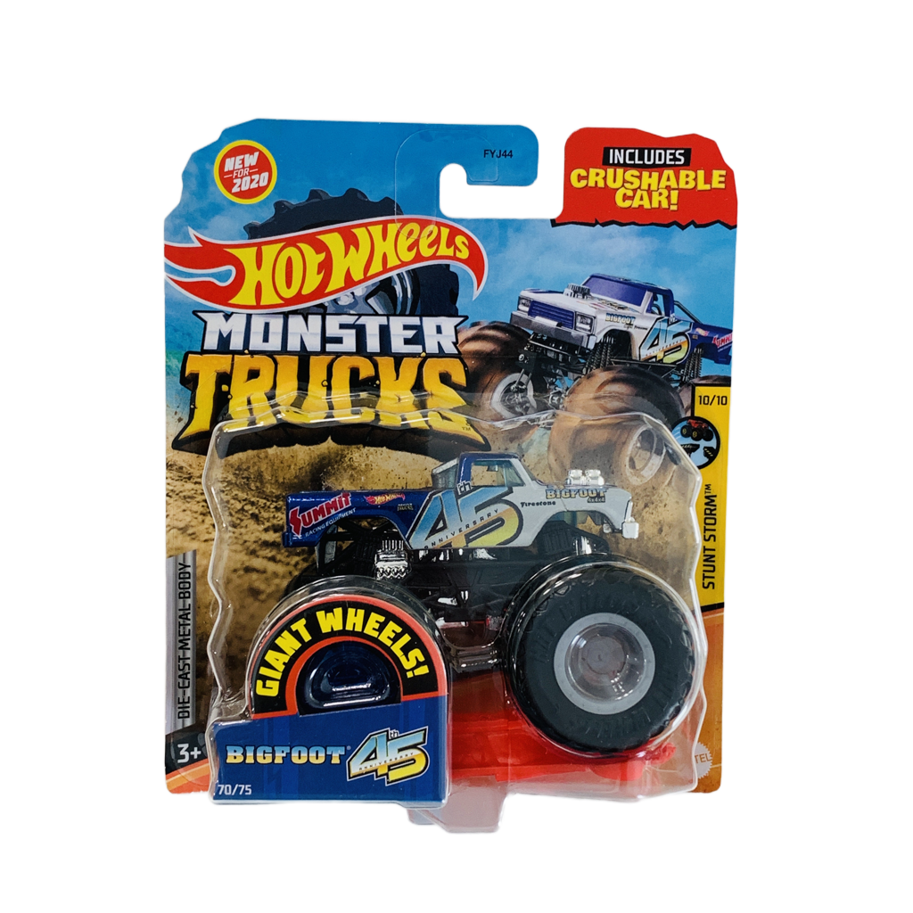 Hot Wheels Monster Trucks Bigfoot 45th Anniversary