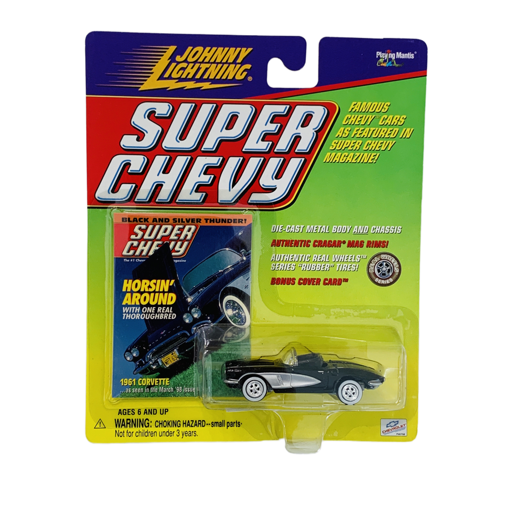 Johnny Lightning Super Chevy 1961 Corvette - Black