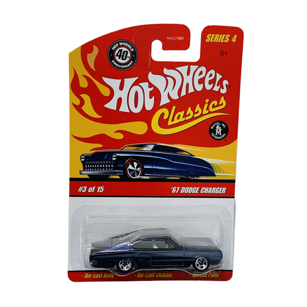 Hot Wheels Classics Series 4 '67 Dodge Charger - Steel Blue