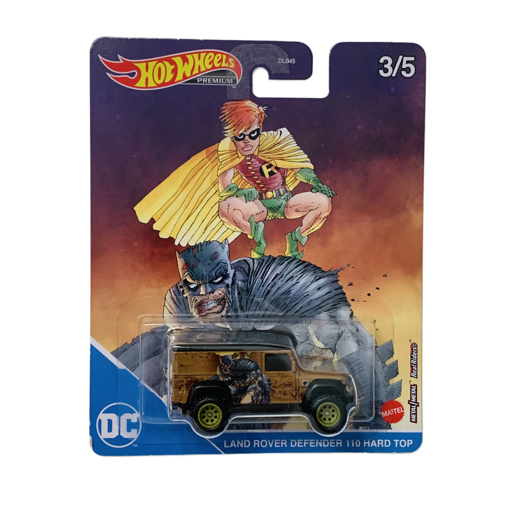 Hot Wheels Premium DC Comics Batman Land Rover Defender 110 Hard Top