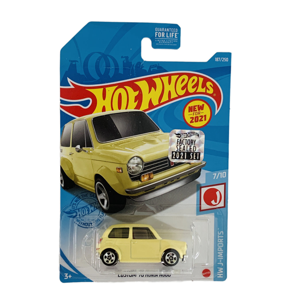 Hot Wheels 2021 Factory Set #187 Custom '70 Honda N600 - Yellow