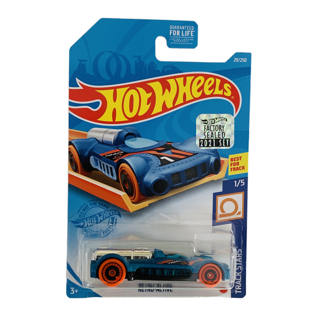 Hot Wheels 2021 Factory Set #29 Retro-Active - Blue