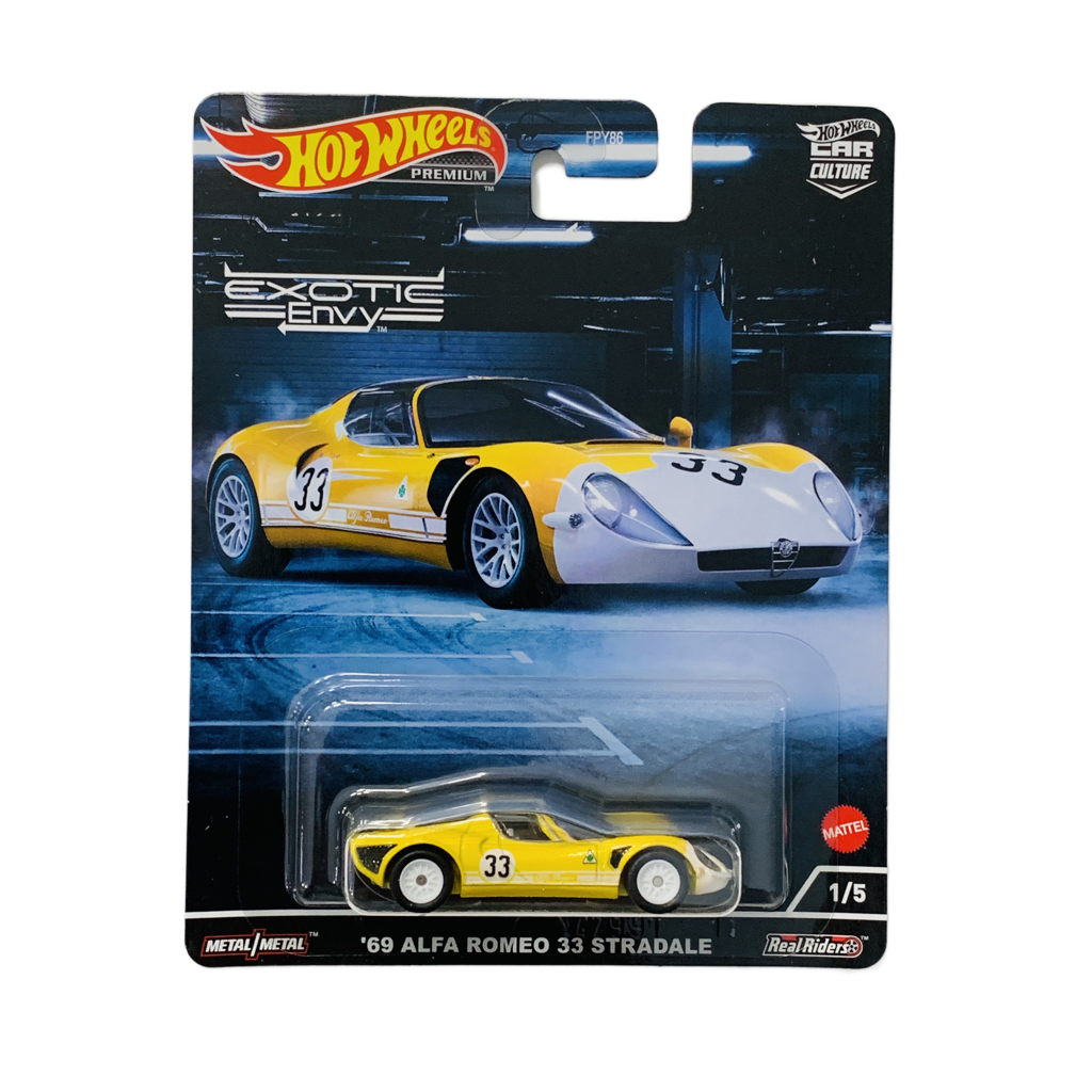 Hot Wheels Premium Exotic Envy '69 Alfa Romeo 33 Stradale