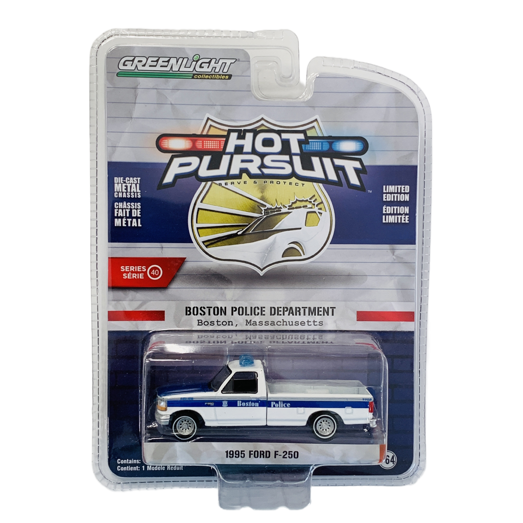 Greenlight Hot Pursuit Boston Police Department 1995 Ford F-250