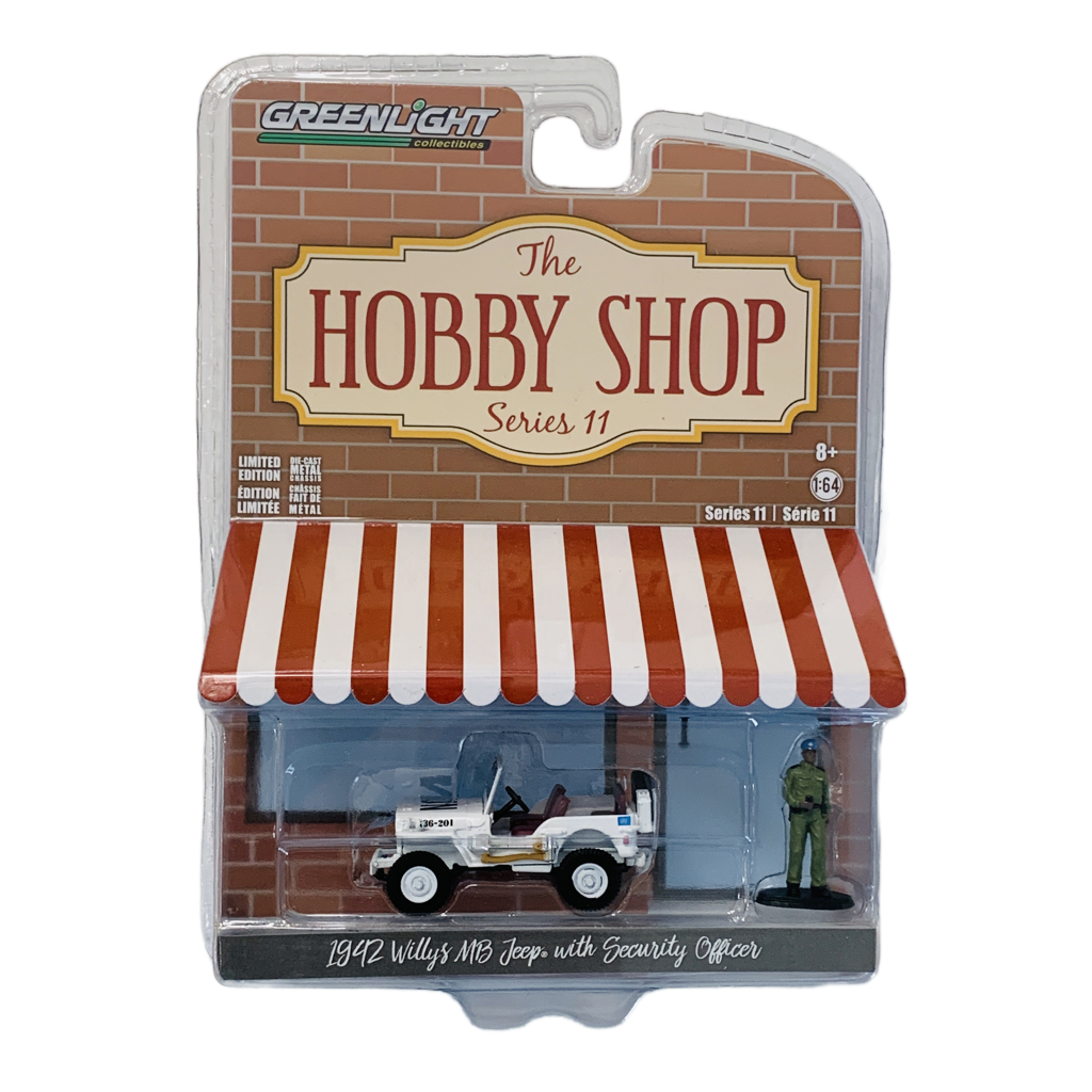 Greenlight The Hobby Shop Series 11 1942 Willys MB Jeep with Security Officer