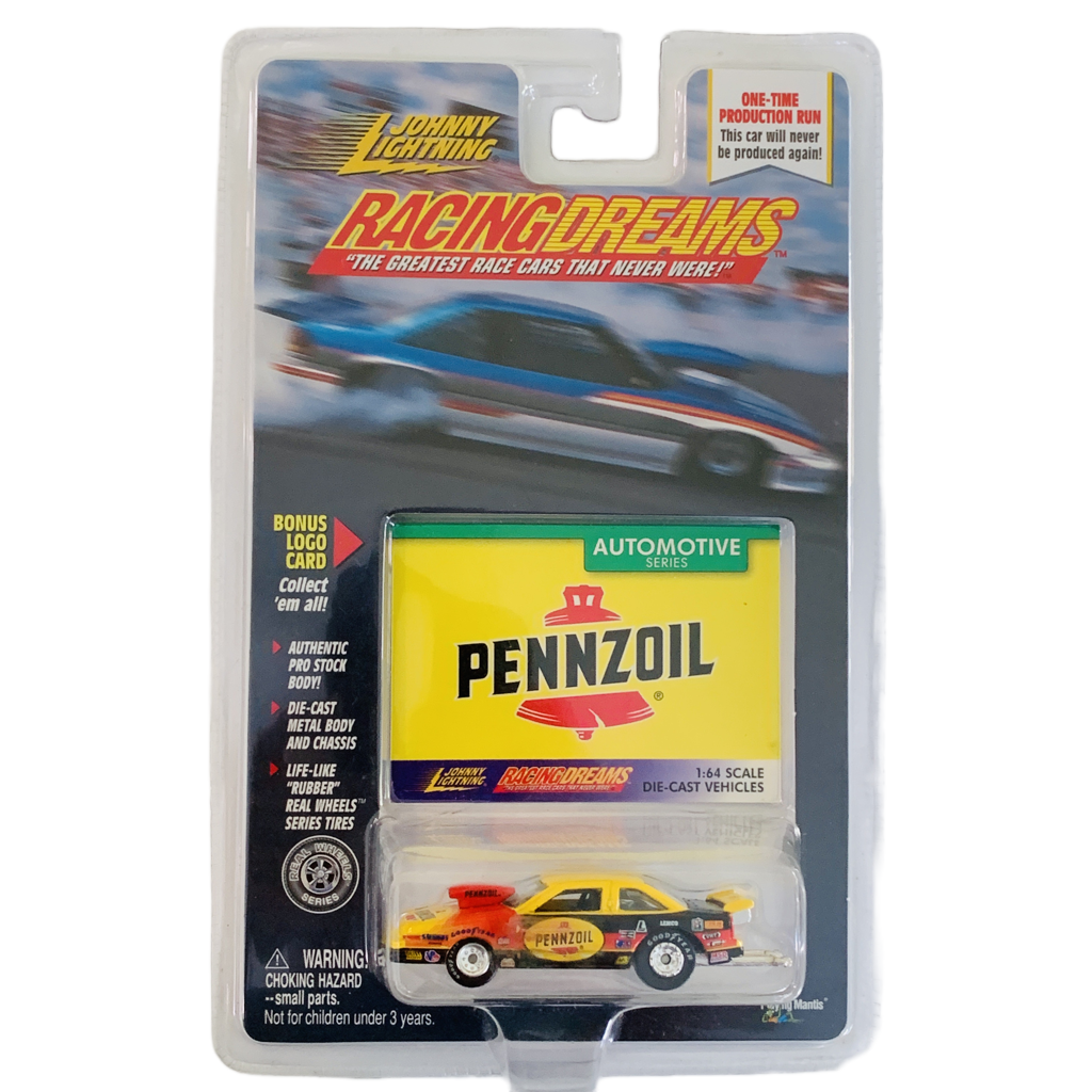 Johnny Lightning Racing Dreams Pennzoil 1996 Oldsmobile Pro Stock