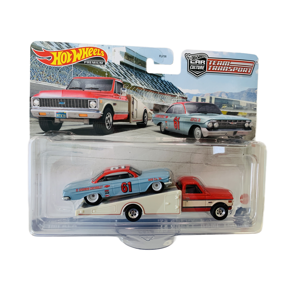 Hot Wheels Premium Team Transport #54 '61 Impala / '72 Chevy Ramp Truck