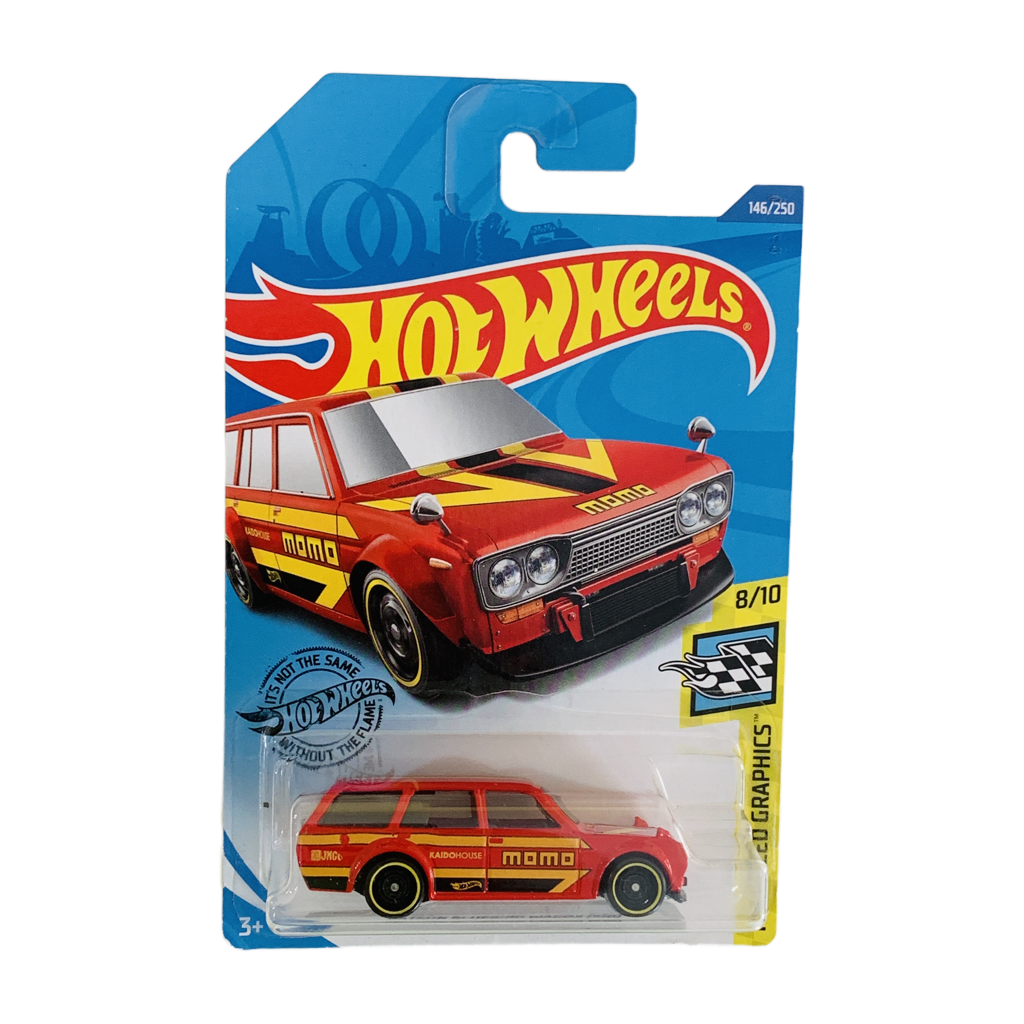 Hot Wheels #146 Datsun Bluebird Wagon (510) - Red