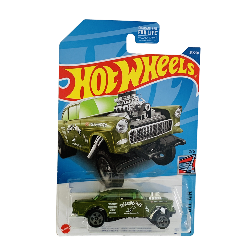 Hot Wheels #43 '55 Chevy Bel Air Gasser - Green