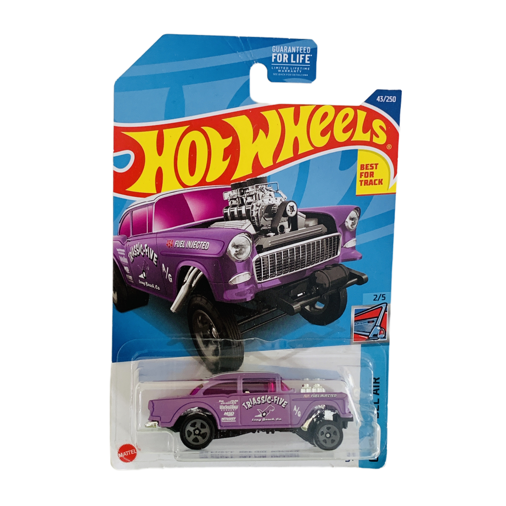 Hot Wheels #43 '55 Chevy Bel Air Gasser - Lavender