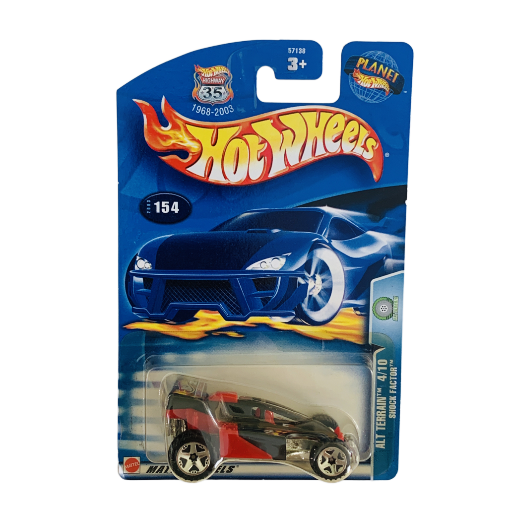 Hot Wheels #154 Shock Factor - Yellowed Blister