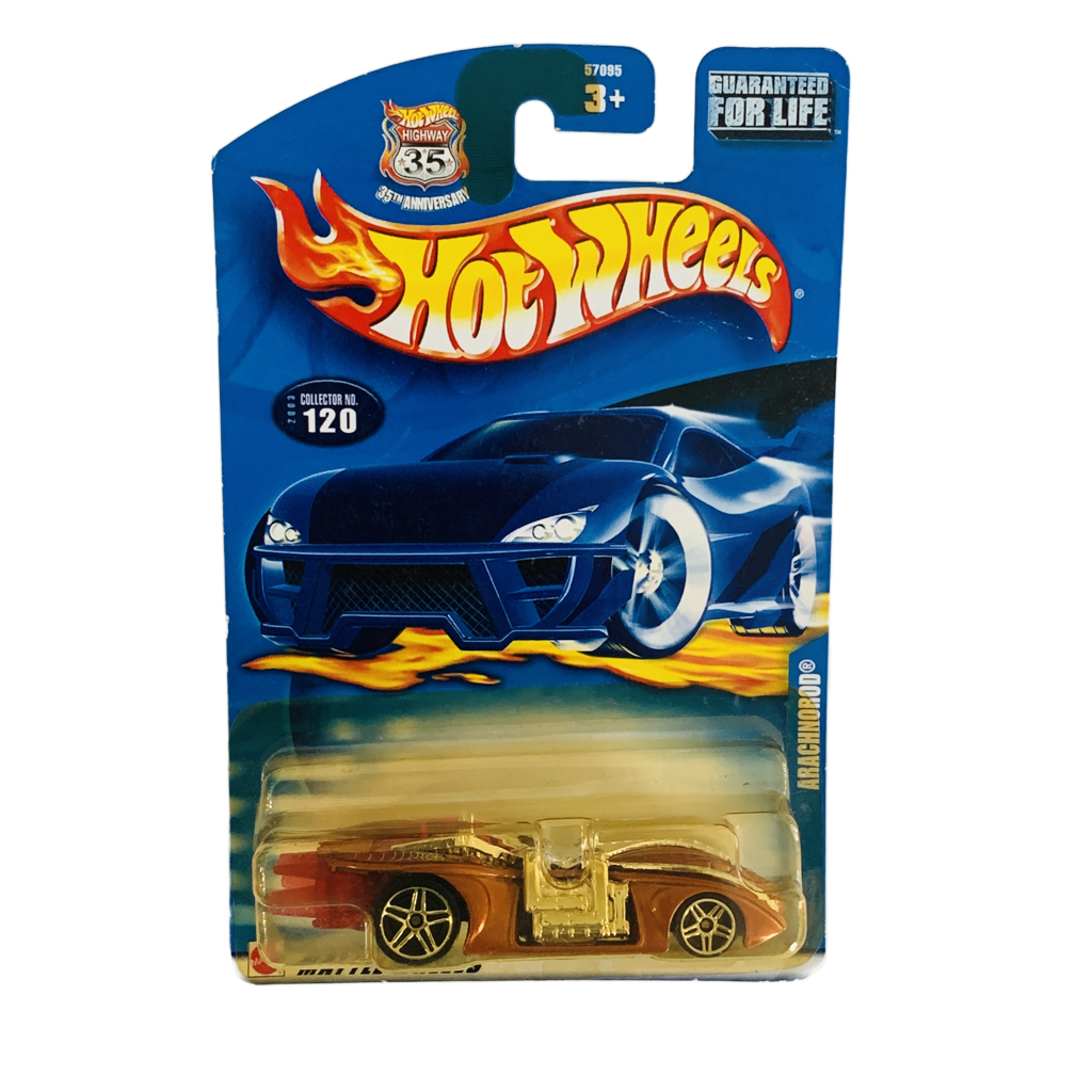 Hot Wheels #120 Arachnorod - Yellowed Blister