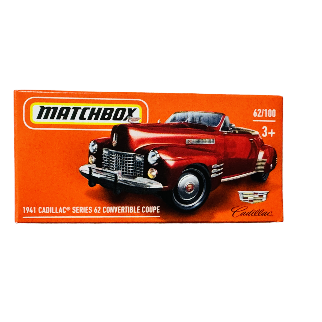 Matchbox Power Grabs #62 1941 Cadillac Series 62 Convertible Coupe