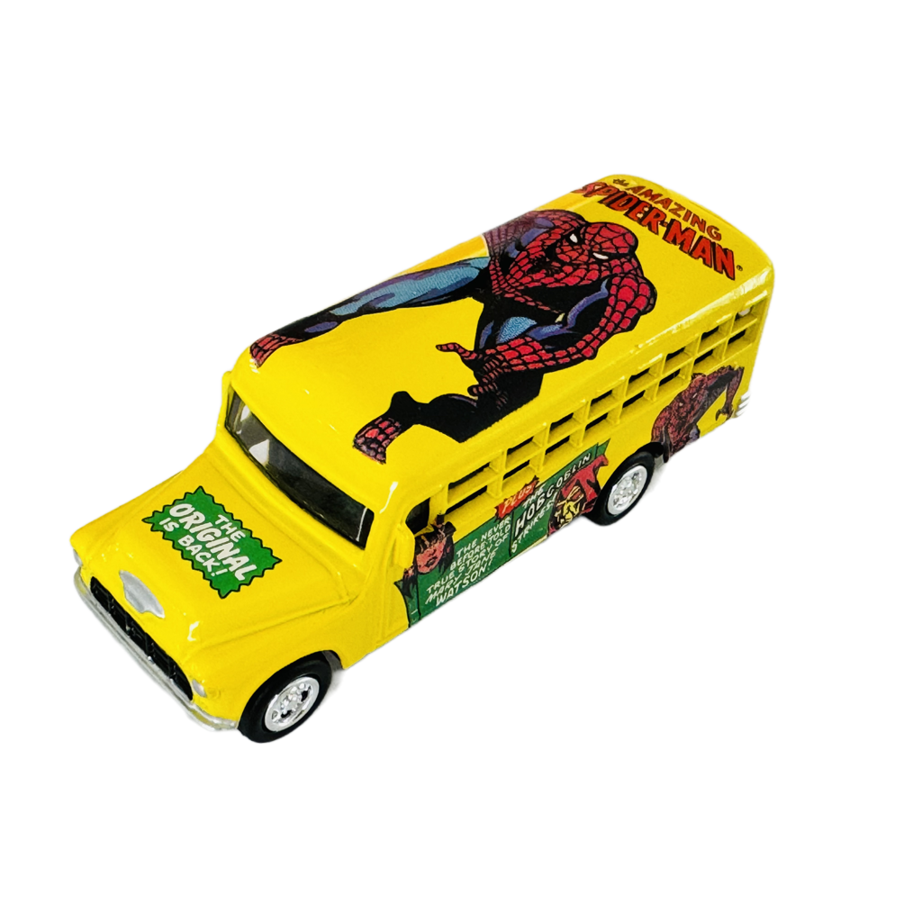 Johnny Lightning The Amazinig Spider-Man 1958 Chevy Bus