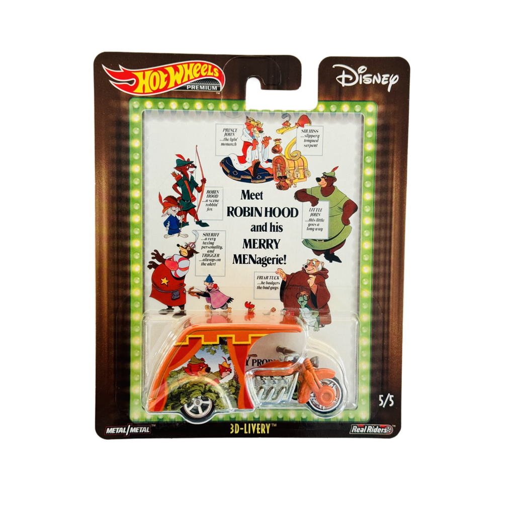 Hot Wheels Premium Disney Robin Hood 3D-Livery