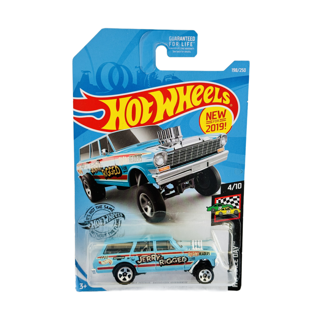 Hot Wheels #198 '64 Nova Wagon Gasser - Teal