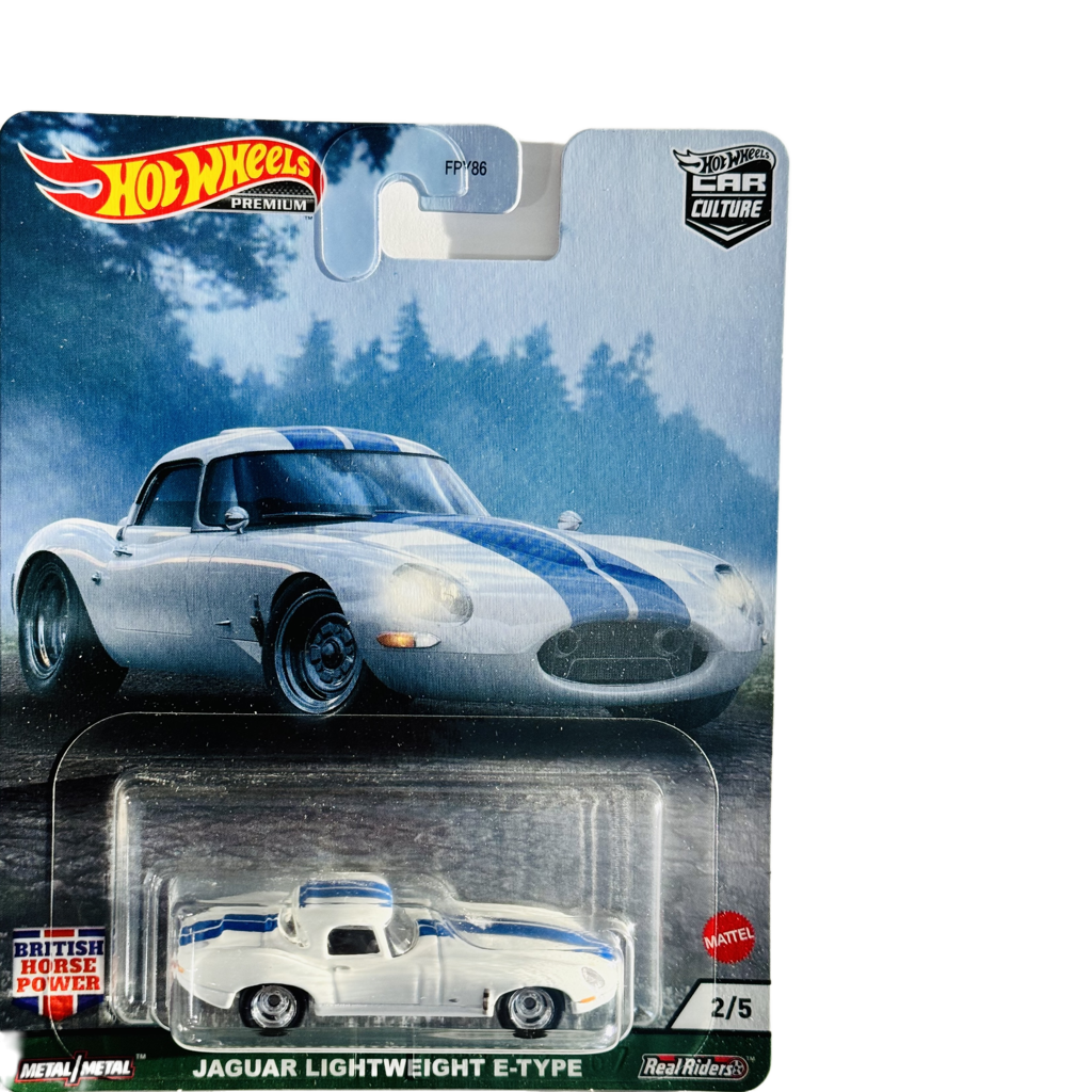 Hot Wheels Premium British Horse Power Jaguar L:ightweight E-Type